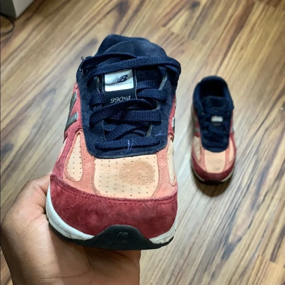New Balance 990v4 Copper Rose Kids